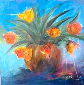 TM27 Tulipes au coeur d'Or