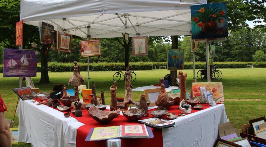 Exposition en plein air peintures et sculptures 