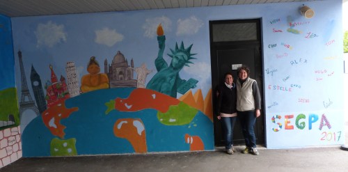 Fresque réalisée en SEGPA, collège de Saint Jean de Braye, France