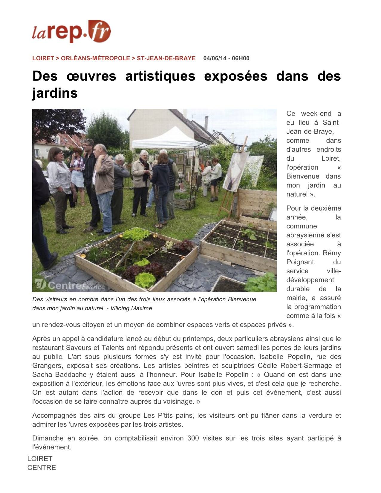 larep.fr - artistiques exposées dans des jardins »