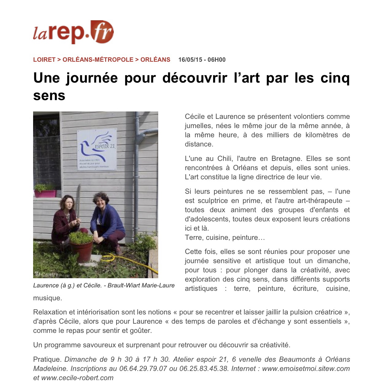larep.fr...pour découvrir l’art par les cinq sens »_2