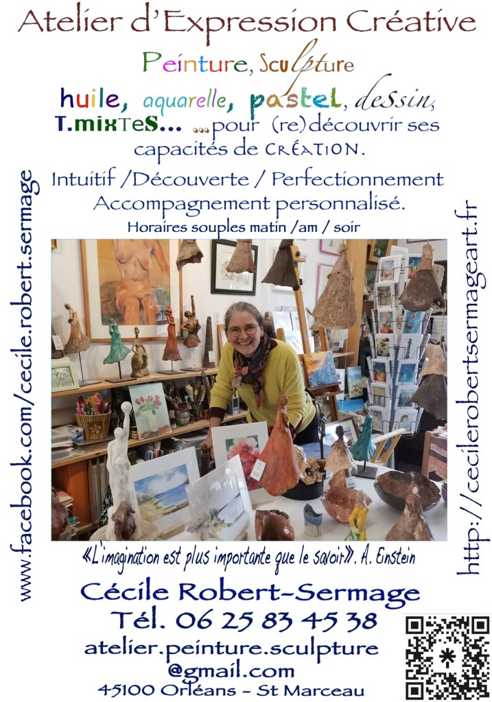 Apprendre à créer avec Cécile Robert-sermage. Accompagnement créatif artistique